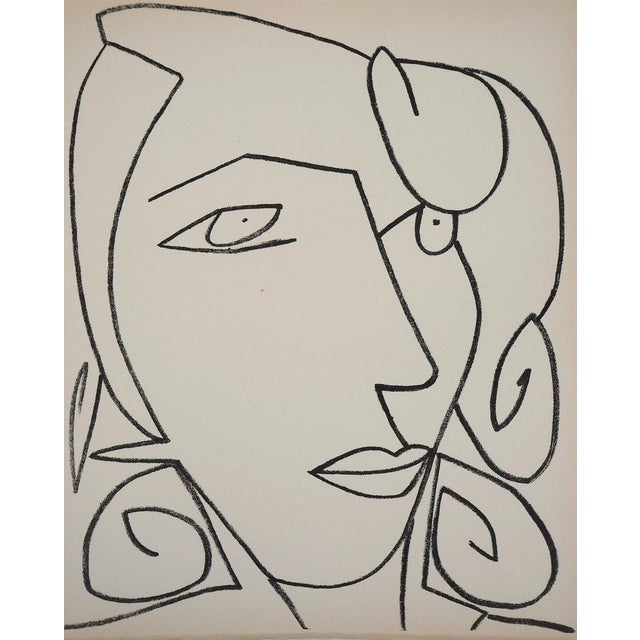 Françoise Gilot, Portrait de femme rêveuse, Lithograph For Sale - Image 4 of 4