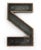 Vintage 8.312 In. Cast Brass Sign Letter Z For Sale - Image 4 of 4