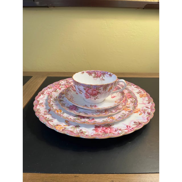 Spode “Irene” Bone China 5 Piece Place Place Setting- Vintage For Sale - Image 12 of 12