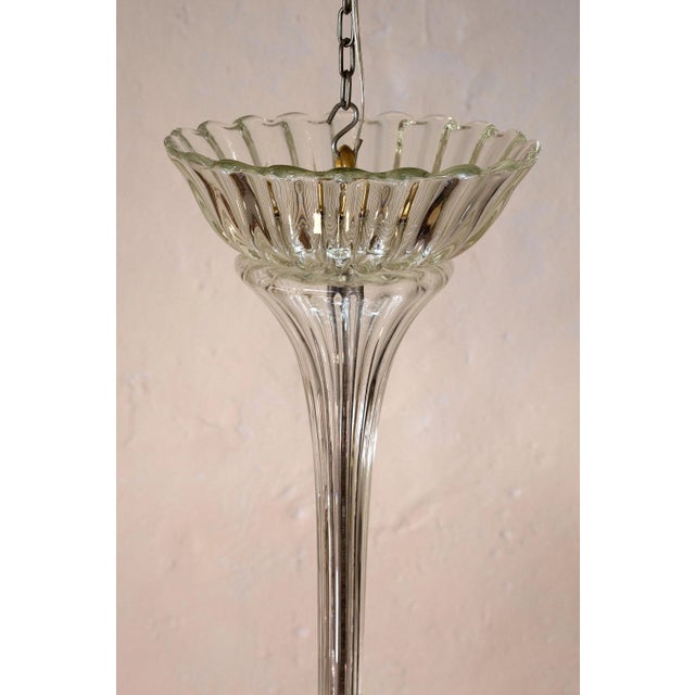 Art Deco Hanging Lamp in Murano Glass by Ercole Barovier for Barovier & Toso, 1930s For Sale - Image 10 of 12