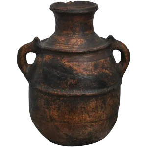 Late 19th Century Primitive Spanish Clay Pot