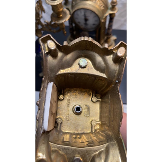 Imperial 3-Piece Clock Garniture Set. For Sale - Image 11 of 12