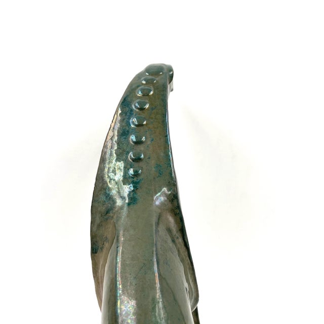 A. Chini, Créature Fantastique, 1930s, Italian Craquelé Ceramic Sculpture For Sale - Image 13 of 18