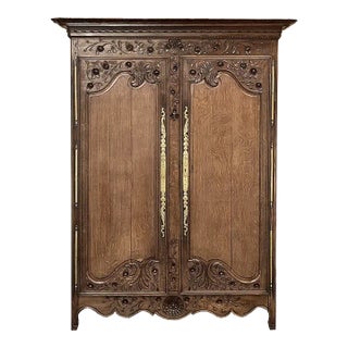 18th Century Country French Armoire From Normandie For Sale