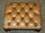 Pair of Vintage Tan Brown Leather Chesterfield Wingback Chairs With Footstools For Sale - Image 18 of 18