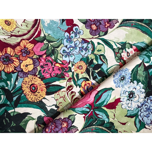 Vervain Secret Garden Wildflower Cotton Fabric 2 Yards Width 54.00 in (137.16 cm) Vertical Repeat 33.00 in (83.82 cm)...