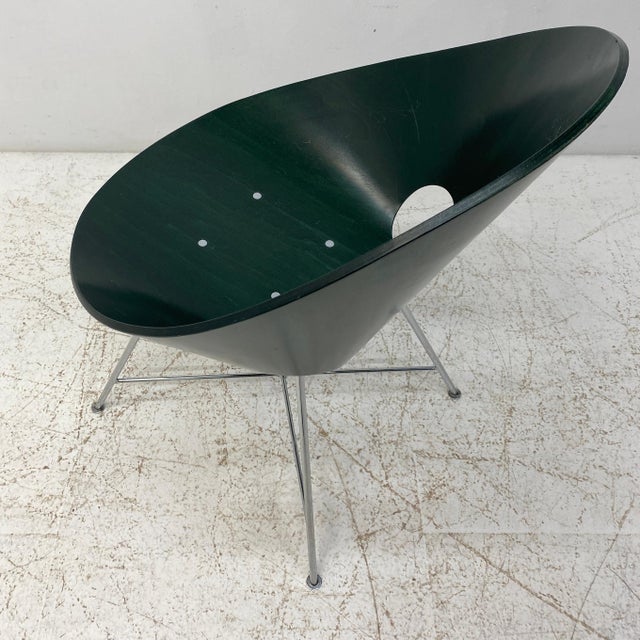 Green Green Shell Dining Chairs by Eddie Harlis, 1954, Set of 4 For Sale - Image 8 of 14