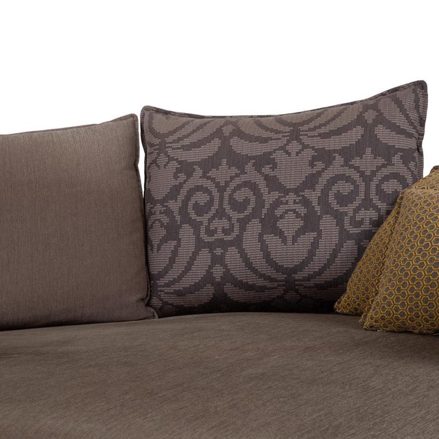 Modern Onda Fabric Corner Sofa in Grey with Rounded Back by Rolf Benz For Sale - Image 3 of 13