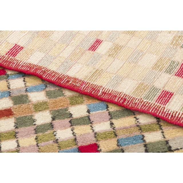Textile Vintage Turkish Wool Runner With Mosaic Design by Rug & Kilim, 1950-1959 For Sale - Image 7 of 9