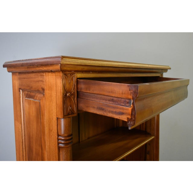 Victorian Legacy Open Bookcase - Light Brown Walnut For Sale - Image 3 of 10
