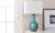 2020s Light Blue Ceramic Table Lamp - 27.5' H For Sale - Image 5 of 6