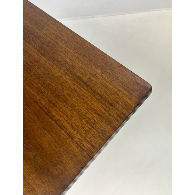 Mid 20th Century Kittinger Mahogany Pedestal Lamp Table (A 218) – Brass Lion Paw Feet For Sale - Image 10 of 13