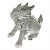 Mid-Century Baccarat-Style Crystal Foo Dog or Dragon Figurine For Sale