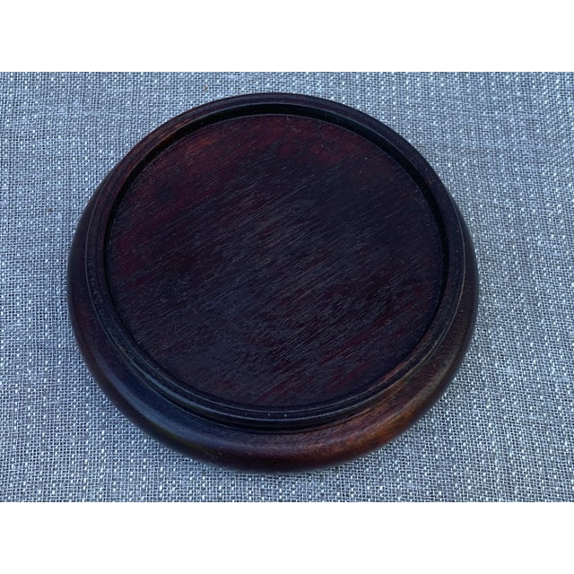 Wood Vintage Wooden Vase Jar Jug Stand For Sale - Image 7 of 12