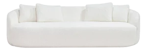 Cottonflower Sofa 240 in Torri Lana White Boucle Fabric from Kabinet