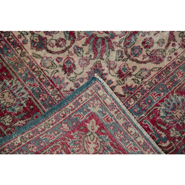 Teal Vintage Distressed Sivas Rug - 7'6" X 10'8" For Sale - Image 8 of 13