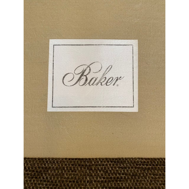 Baker Roll Arm Chenille Sofa For Sale - Image 9 of 10