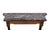 Very nice elegant Italian Console Table , Black Marble top . Decorated with all kind of ornate symbols, capitals....