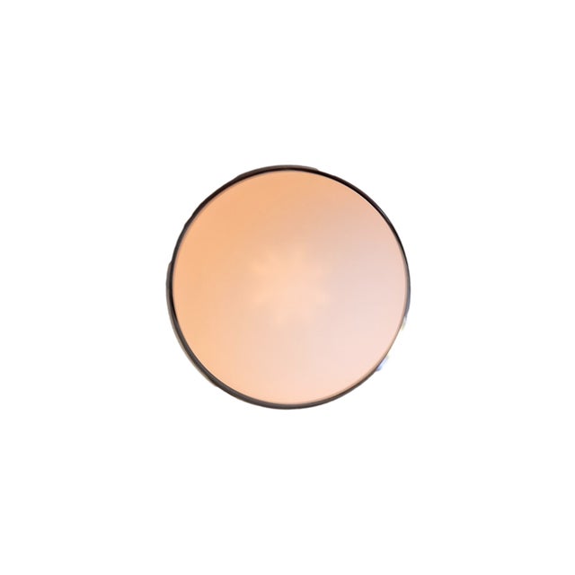 Metal Globe Flush Mount Polished Nickel, 5 Inch Glass Globe, by Research.Lighting, Modern, Minimal For Sale - Image 7 of 8