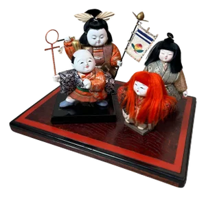 Vintage Japanese Palace Figurines, 1960s, Set of 4