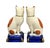 Charming vintage Fitz & Floyd Staffordshire-style cat figurine bookends, offered as a matching pair. These beautifully...