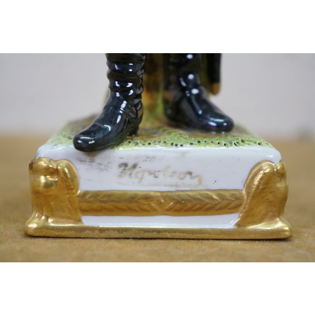 Antique German Scheibe Alsbach Kister KPM Napoleon Porcelain Figurines 6" & 10" For Sale - Image 10 of 13
