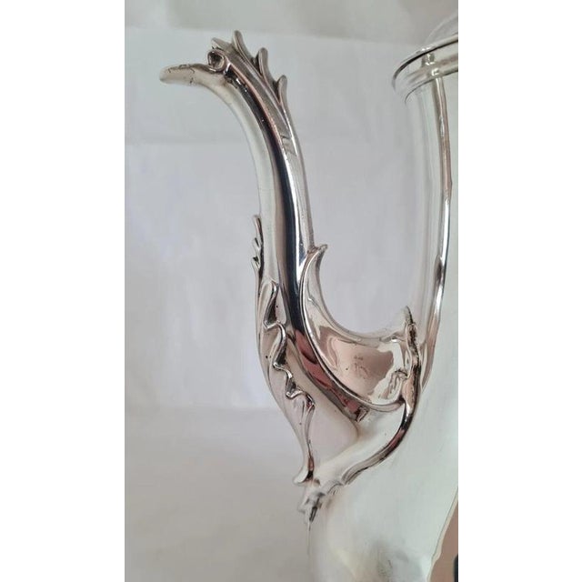 18th Century Antique George III Sterling Silver Coffee Pot from Thomas Wallis I, London, 1771 For Sale - Image 5 of 11