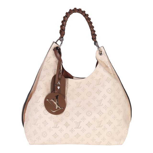 Creme Monogram Mahina Carmel Hobo For Sale