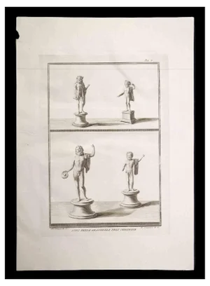 Pietro Campana, Ancient Roman Statue, Original Etching, 18th Century