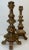 Pair Mid 20th Century Venetian Style Carved Silver Tone Gilt Wood Prickets Beautifully hand carved candle holders Gilt...