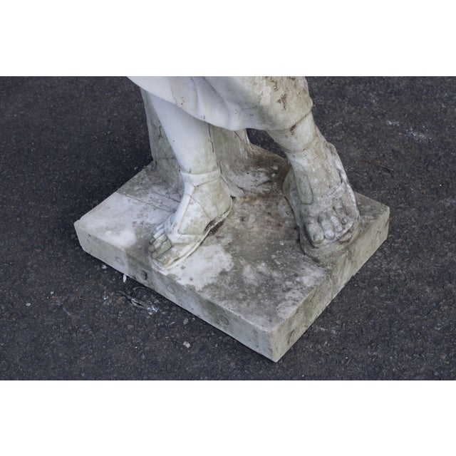 Antique Classical Style Diana Of Gabii Marble Garden Statue For Sale - Image 9 of 12