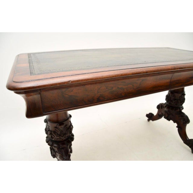 Wood William IV Writing Table, 1830s For Sale - Image 7 of 10