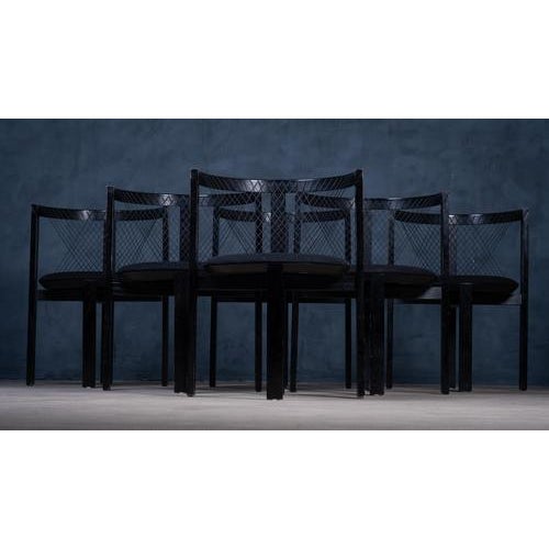 String Chair by Niels Jørgen Haugesen for Tranekær Furniture, Denmark, 1980s, Set of 6 For Sale - Image 4 of 16