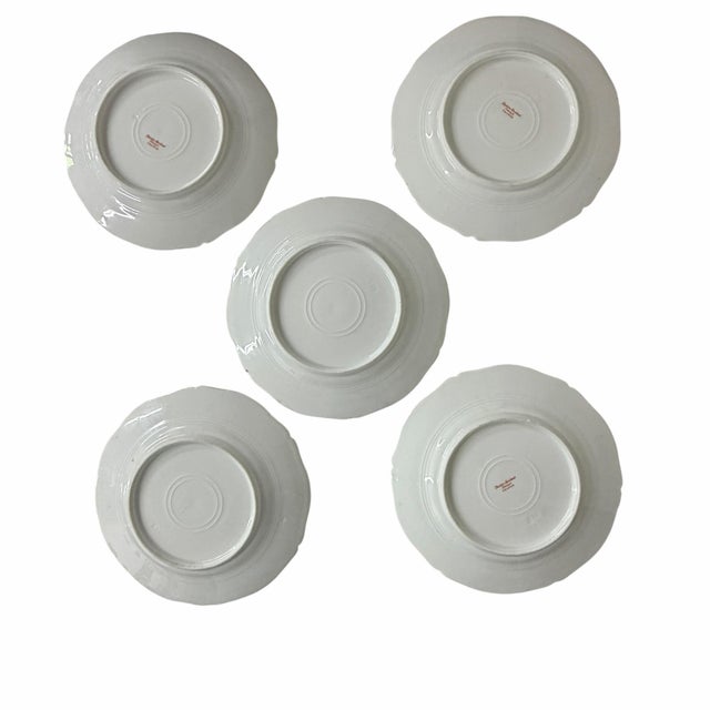 Limoges, France Vintage Theodore Haviland Limoges France Varenne Salad Plates - Set of 5 For Sale - Image 4 of 4
