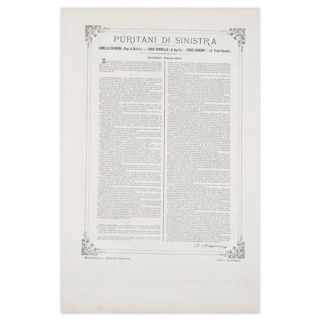 Assemblea legislativa is an original artwork realized in the 1870s by antonio manganaro. Original colored lithograph. Good...