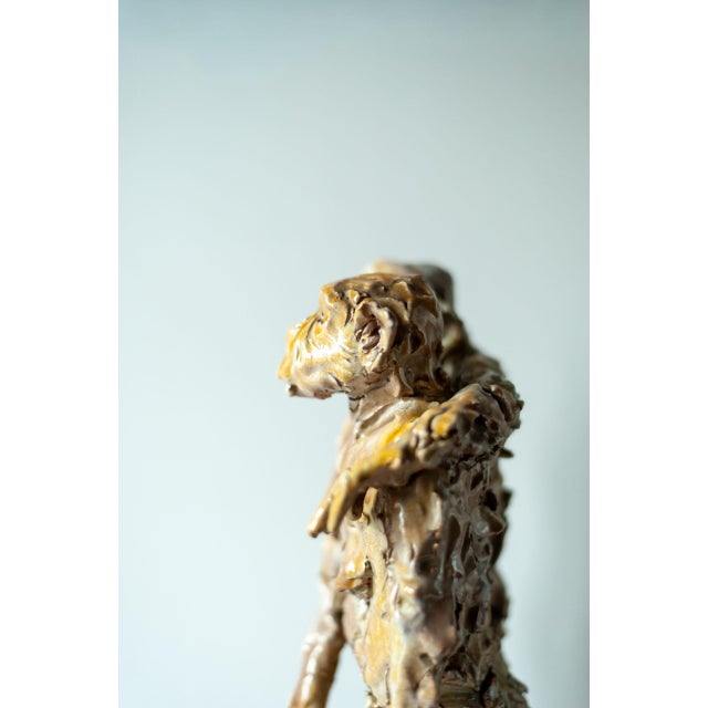 Ceramic Figurative Sculpture, 1950s, Glazed Ceramic For Sale - Image 7 of 11