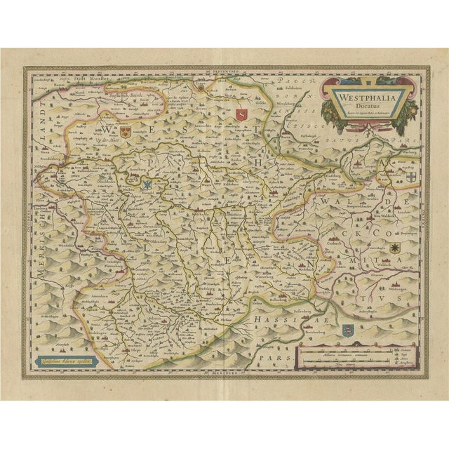 Antique Map of the Duchy of Westphalia For Sale - Image 6 of 6