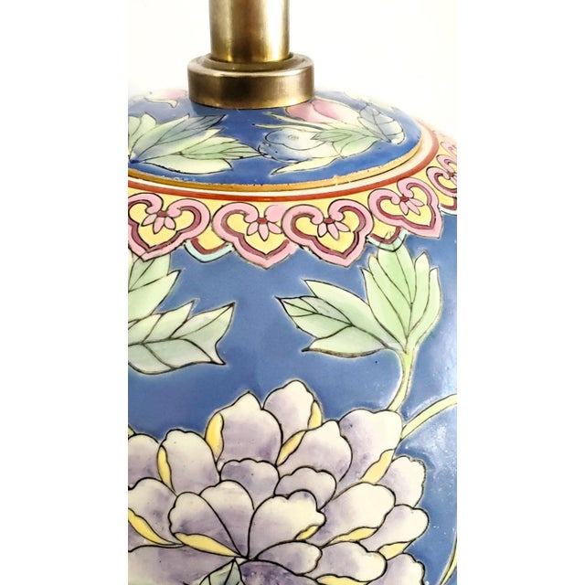 Wood Lamp Ginger Jar Restored For Sale - Image 7 of 13
