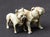 Austrian cold painted bronze sculpture of an English Bulldog and a French Bulldog. Circa 1900