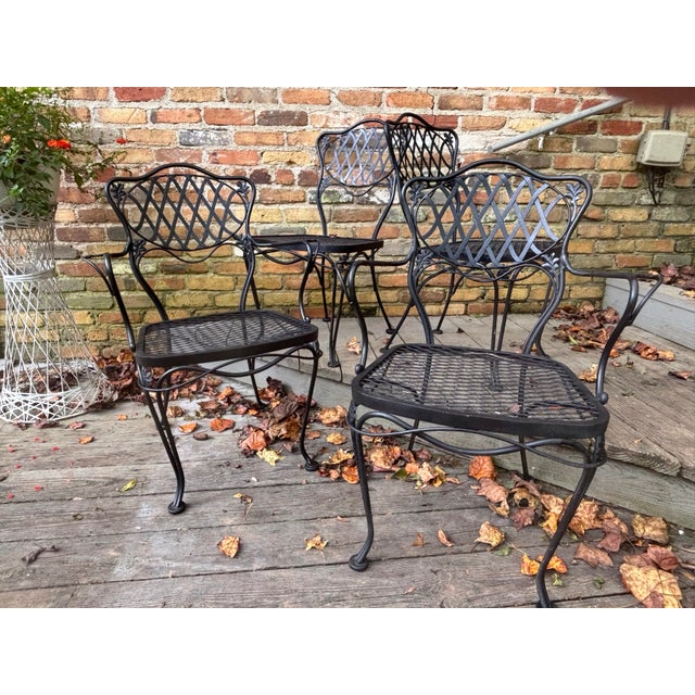 Beautiful quartet. Old New Orleans style, made by russell woodard with labels. Restored and painted in semi-gloss outdoor...