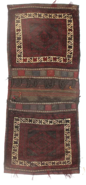 Vintage Persian Saddlebag - 2'5" X 5'9"