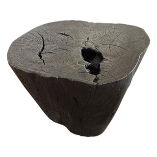 Andrianna Shamaris Charred Coffee Table or Side Table For Sale