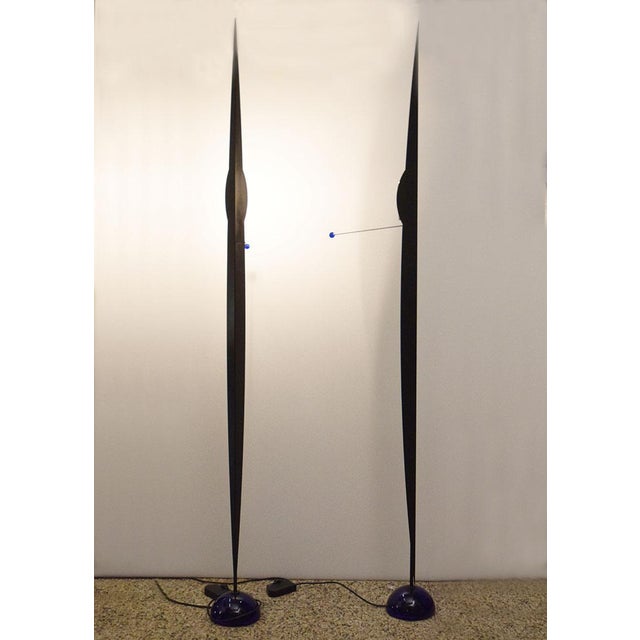 Postmodern Flame Floor Lamp by Gilles Derain for Lumen, 1980s For Sale - Image 3 of 11