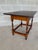 Brown Primitive Antique Maple Turned Leg Accent Table For Sale - Image 8 of 13