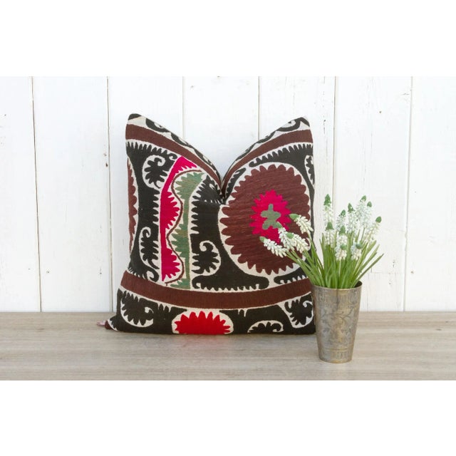 Suzani embroidery is a traditional form of needlework originating Central Asia. Suzani is a Persian word meaning "needle...