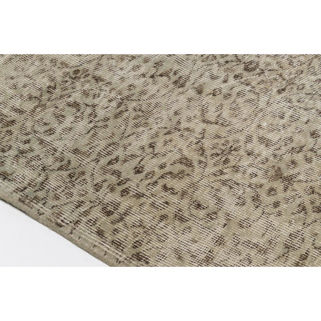 1950s Gray Anatolian Handknotted Wool Carpet For Sale - Image 4 of 9