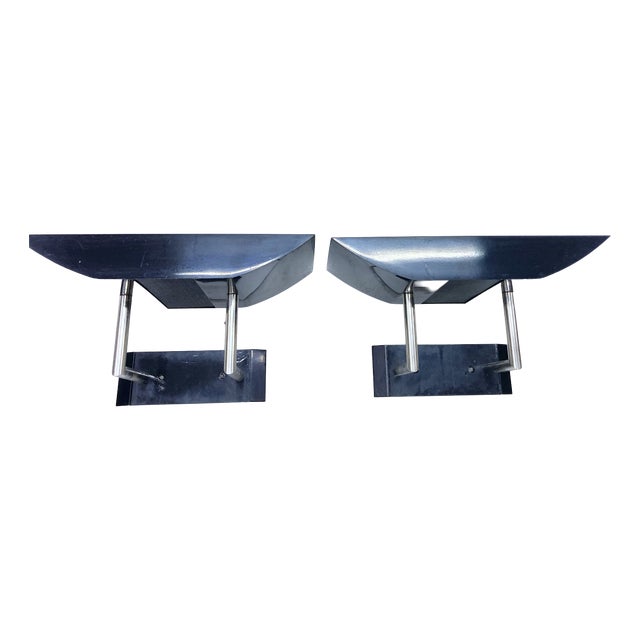 Vintage Halogen Wall Lamps by Fratelli Martini, 1980s, Set of 2 For Sale