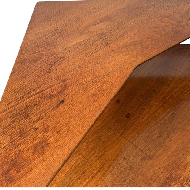 Henredon Vintage Mid-Century Tiered End Corner Table by Heritage Henredon, Walnut For Sale - Image 4 of 11