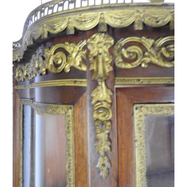 19th Century French Vitrine With Ormolu For Sale - Image 9 of 11