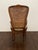 1980s 1980s Vintage French Cane Arm Chair, Accent Chair With Removable Seat Cushion For Sale - Image 5 of 12